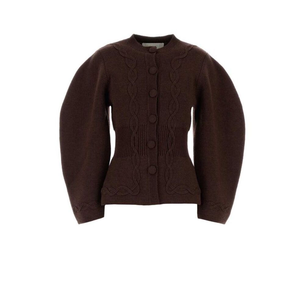 Destree Studio Ax Women Brown Wool Adrian Cardigan